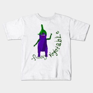 eggplant-funny vegetable Kids T-Shirt